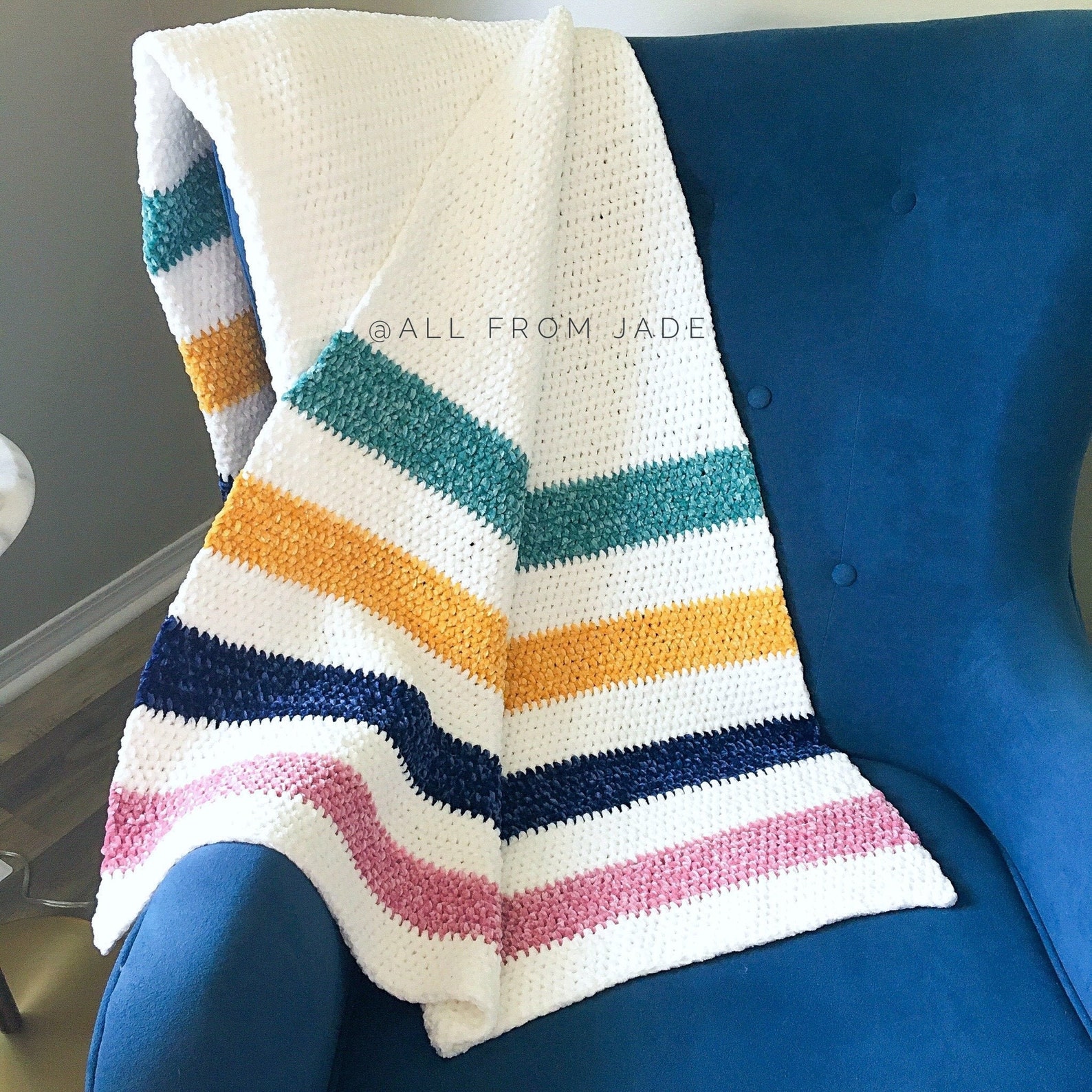 CROCHET PATTERN Hudson Blanket Available in English and Etsy