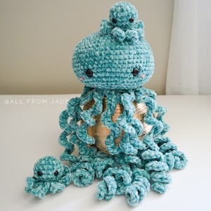 CROCHET PATTERNS : Olivia & Paige the Octopus Moms and their babies English/French image 8