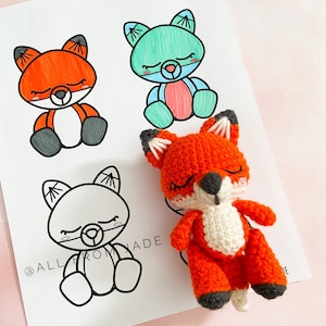 CROCHET PATTERNS : Collection Woodland Animals English and French image 7