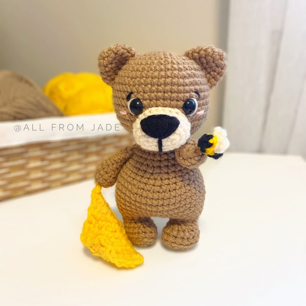 PATRON au crochet : Ben l'ours (Français/Anglais)