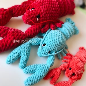 Crochet PATTERN: Larry the Lobster English/French image 2