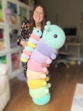 NO-SEW Crochet PATTERN: Cora the Giant Caterpillar (English/French)