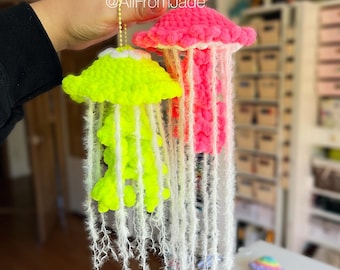 NO-SEW Crochet PATTERN: Realistic Jellyfish (English/French) - Amigurumi Tutorial