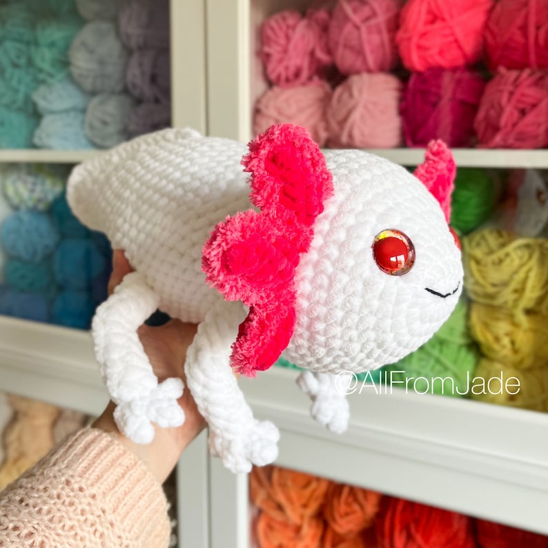 NO-SEW Crochet PATTERNS: The Axolotl Family English/French image 8