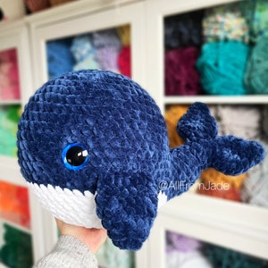 NO-SEW Crochet PATTERNS: Whale Family English/French image 9