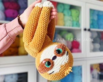 Crochet PATTERN: Samantha the Big Sloth (English/French)