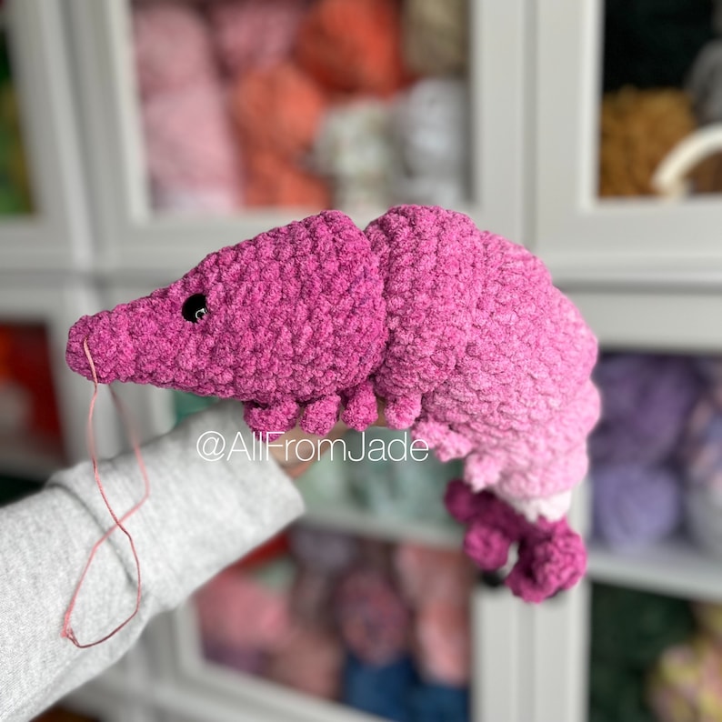 Crochet PATTERN: Caroline the Shrimp English/French image 7
