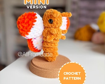 Crochet PATTERN: Bella the Mini Butterfly (English/French) - Fidget Amigurumi Tutorial