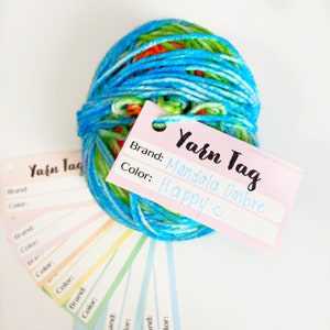 PRINT & CUT - Yarn Tags - ENGLISH