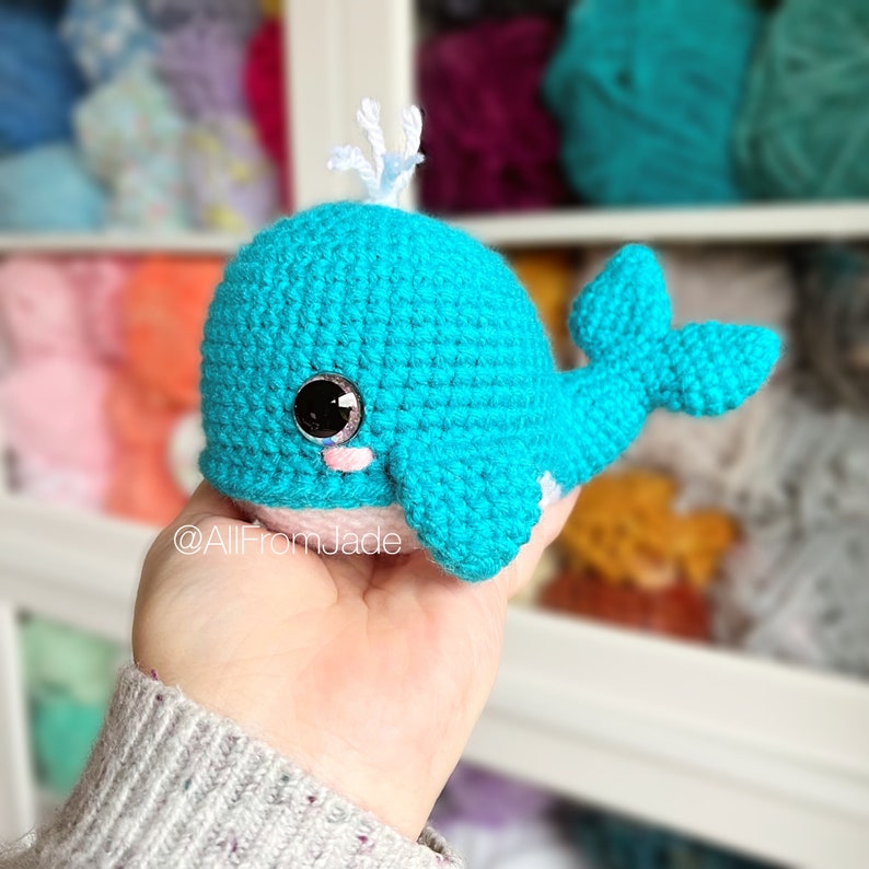 NO-SEW Crochet PATTERNS: Whale Family English/French image 7