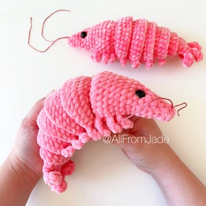 Crochet PATTERN: Caroline the Shrimp English/French image 3