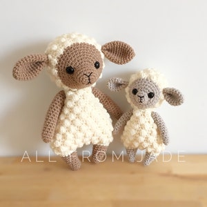 CROCHET PATTERNS : Marco and Lucas the Sheeps available in English and French