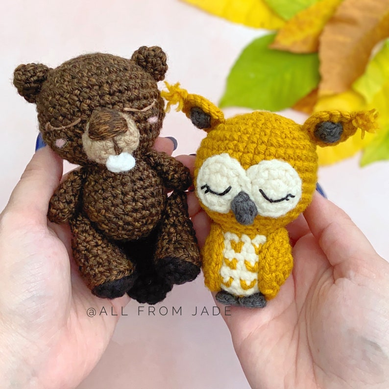 CROCHET PATTERNS : Collection Woodland Animals English and French image 4