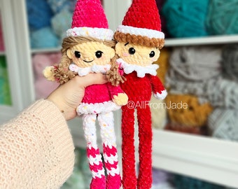 NO-SEW Crochet PATTERNS: Naughty Elves (English/français)