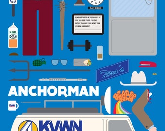 Anchorman • Movie Parts Poster