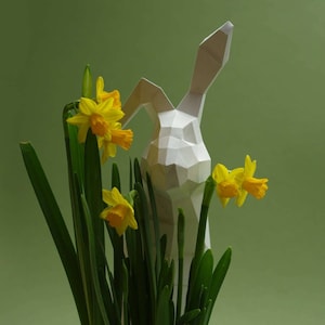 DIY Bunny, Rabbit Sculpture, Paper Bunny