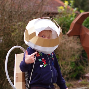 Casco da astronauta per scaricare pdf, file digitale, costume di carnevale maschera astronauta Alexander Gerst