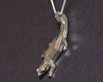 Salamander Pendant 20mm, 925 pure Silver or gold-plated jewelry,