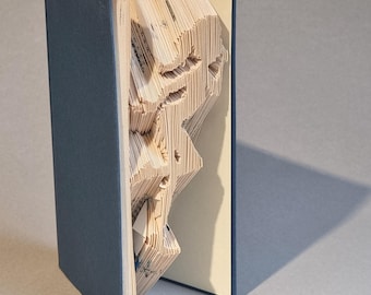 Book Art Folding instructions Woman svg pdf