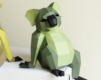 Koala Down-Under Paper sculpture DIY project