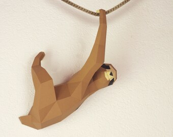 Paperwolf Sloth DIY Sculpture en papier