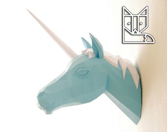 The Original Papercraft Unicorn Paper Trophy