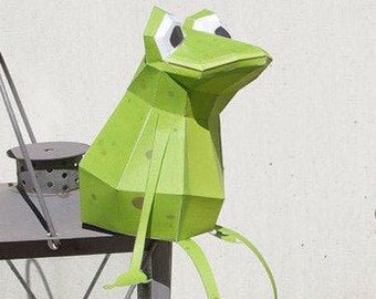 Papercraft Frog - PRE-CUT sheets