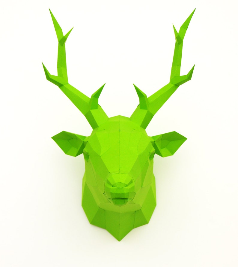 Original Papercraft kit Deer, Paper Sculpture Paperwolf image 3