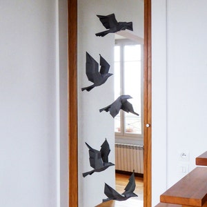 Paperwolf Flight of Birds Papercraft kit, Paper sculpture, 5 Birds PREMIUM image 6
