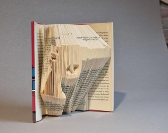 Book Art Folding instructions Pistol Revolver svg pdf