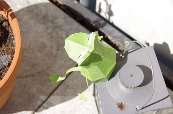 Ausschneidebogen Frosch Basteln Pdf 3d Puzzle