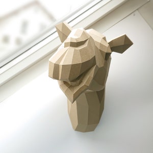 Paperwolf Camel DIY Paper Sculpture image 7