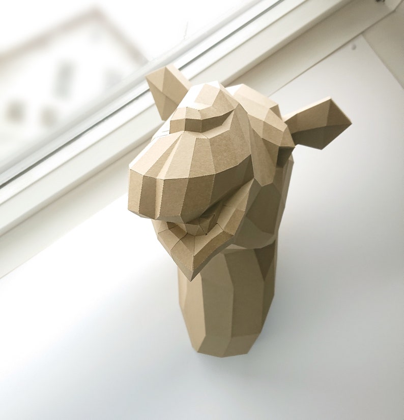 Paperwolf Camel DIY Paper Sculpture image 7