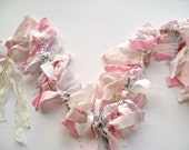 Festive Spring Garland. Happy Easter Banner. Pink~Floral Shabby Vintage Backdrop, Photo Prop. Birthday~Baby Shower Decor. Custom Weddings