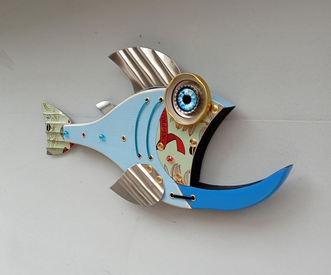 Fish wood carving - Etsy 日本
