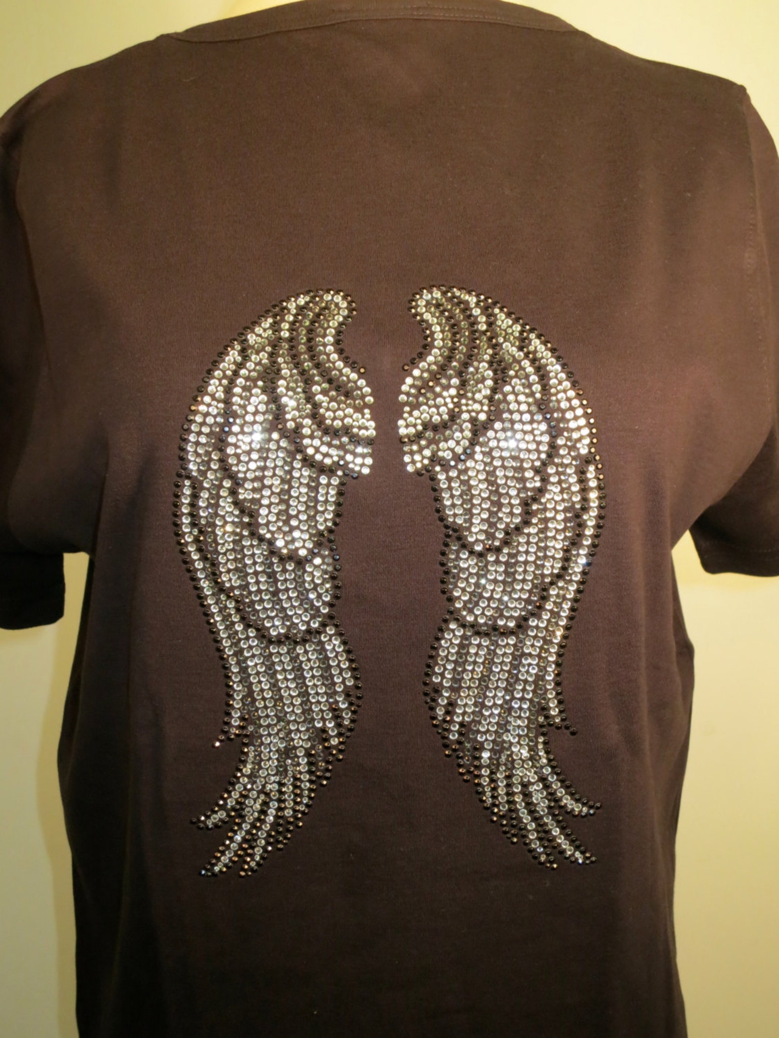 Angel Wings Rhinestone Shirt | Etsy