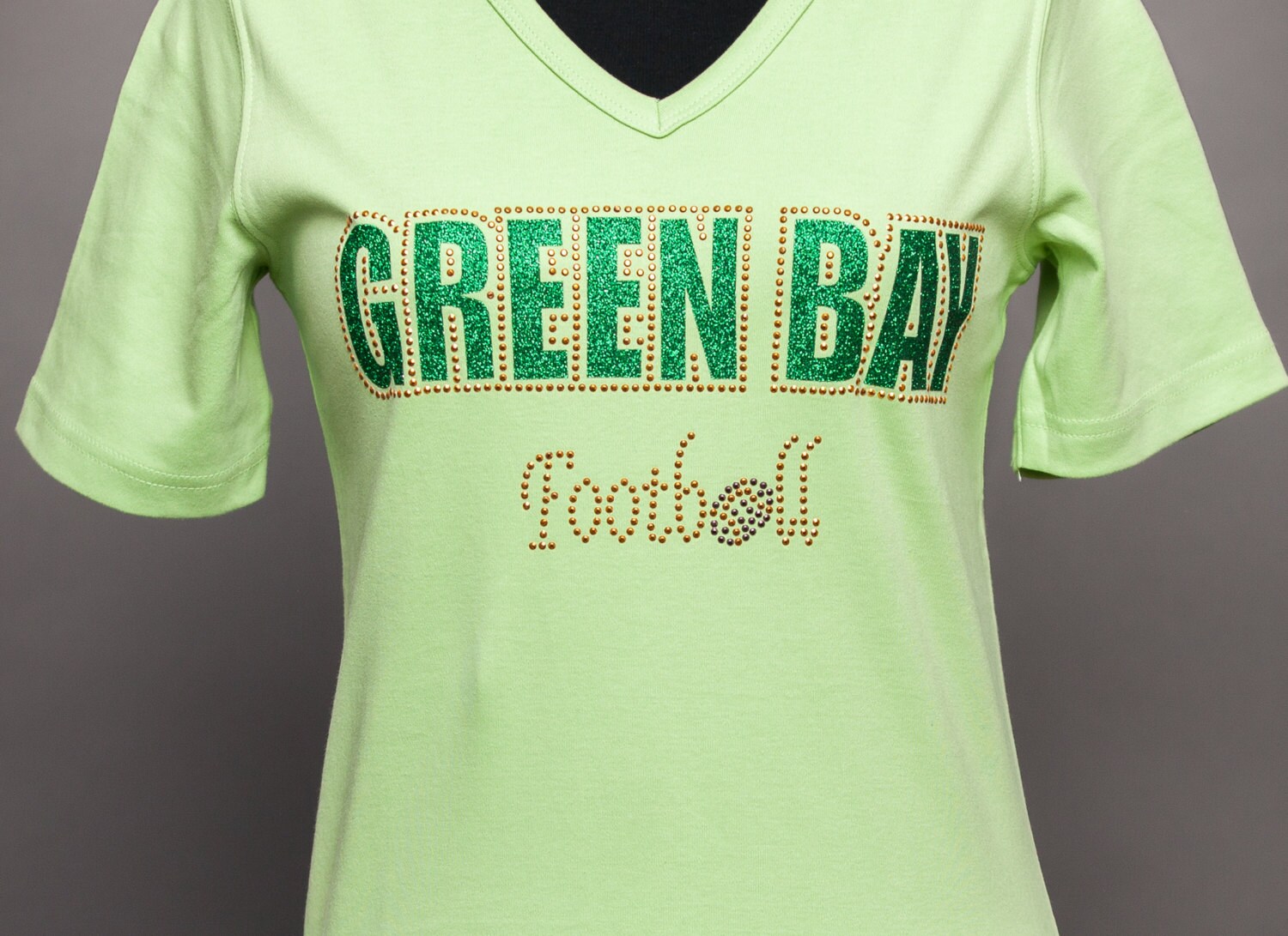 green bay packers rhinestone shirt