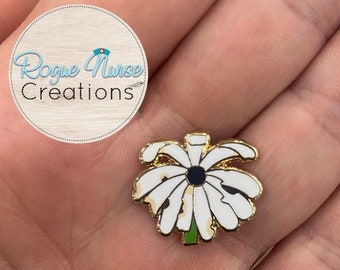 The WILTED Daisy Original Design With a Black Center, an Enamel Pin For The Ordinary Nurse! Humorous Nurse Gift, Wilted Daisy Original