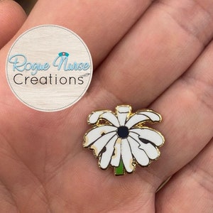 The WILTED Daisy Original Design With a Black Center, an Enamel Pin For The Ordinary Nurse! Humorous Nurse Gift, Wilted Daisy Original