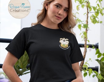 The WILTED Daisy™  Graphic T-Shirt, White Lettering, Nurse Gift, New Grad, ER Nurse Shirt, A Little Wilted, Torn And Dead Around The Edges!