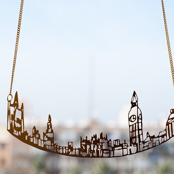 ON SALE, Necklace Women, City Necklace, London Necklace, Unique Necklaces For Women, Uk Necklace, London Gifts, Girlfriend Necklace