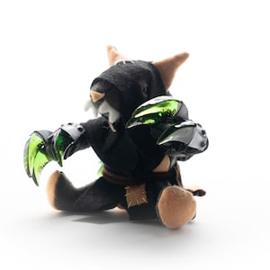 Assassin/Gutter-runner - Ratmen Plush – Grimdark Handmade Toy for Tabletop & Wargaming Fans – Fantasy Creature Gift