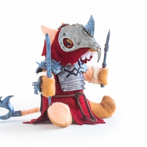 Tretch Craventail - Ratmen Plush – Grimdark Handmade Toy for Tabletop & Wargaming Fans – Fantasy Creature Gift