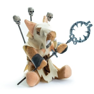 Hook/Packmaster- Ratmen Plush – Grimdark Handmade Toy for Tabletop & Wargaming Fans – Fantasy Creature Gift
