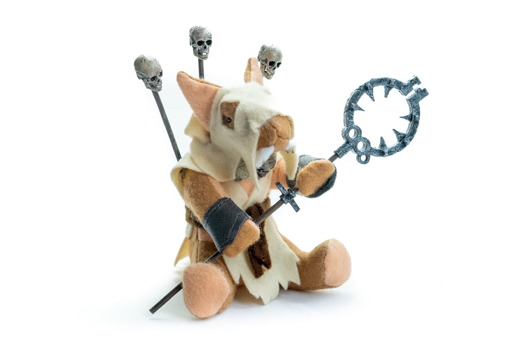 HOOK/PACK MASTER - Skaven - 3D - Handmade Felt Plushie