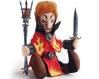 Sienna Fuegonasus - Hero - Bright Wizard - 3D - Handmade felt plushie - Vermintide - AoS -End Times - Total War - Fantasy