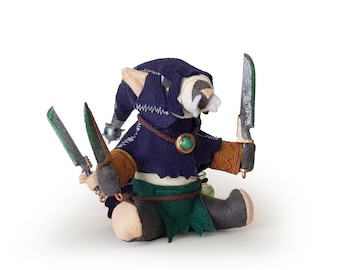 Deathmaster Sniktch - Skaven - 3D - Handmade felt plushie - Vermintide - AoS -End Times - Total War - Rat Men - Fantasy