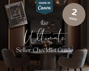 Ultimate Seller Checklist Guide in Canva | Essential Steps for Home Sellers | Editable, Printable US Letter & A4