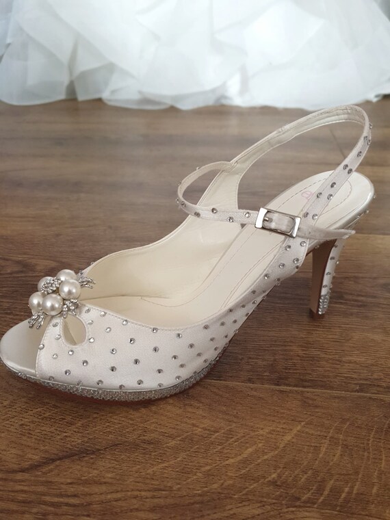 ivory sparkly shoes