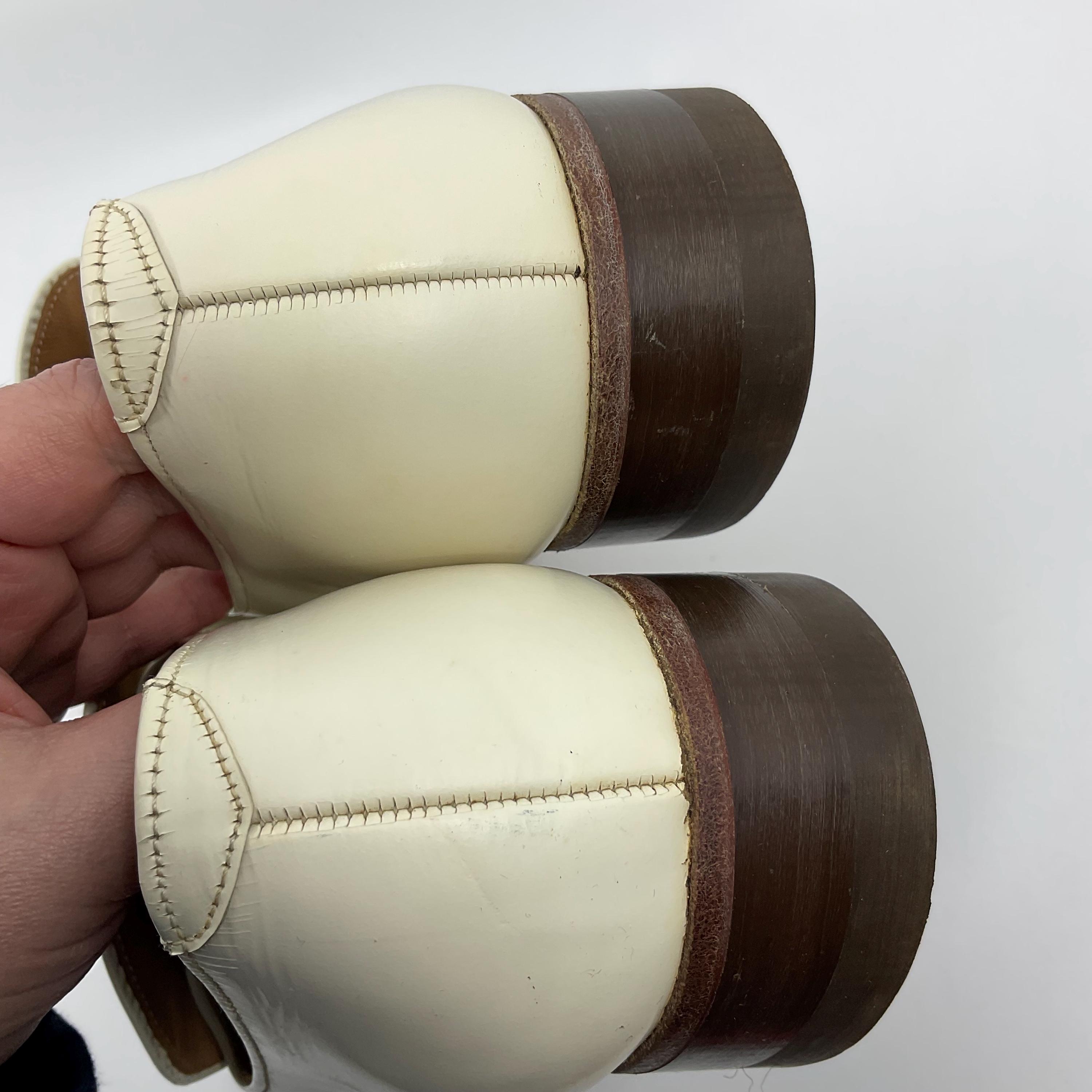 Vintage 60s 70s new Florsheim Italian Cream Leather Slip-on Dress Shoes Florsheim Loafers Vintage Shoes for Men for sale | eBay main image 4